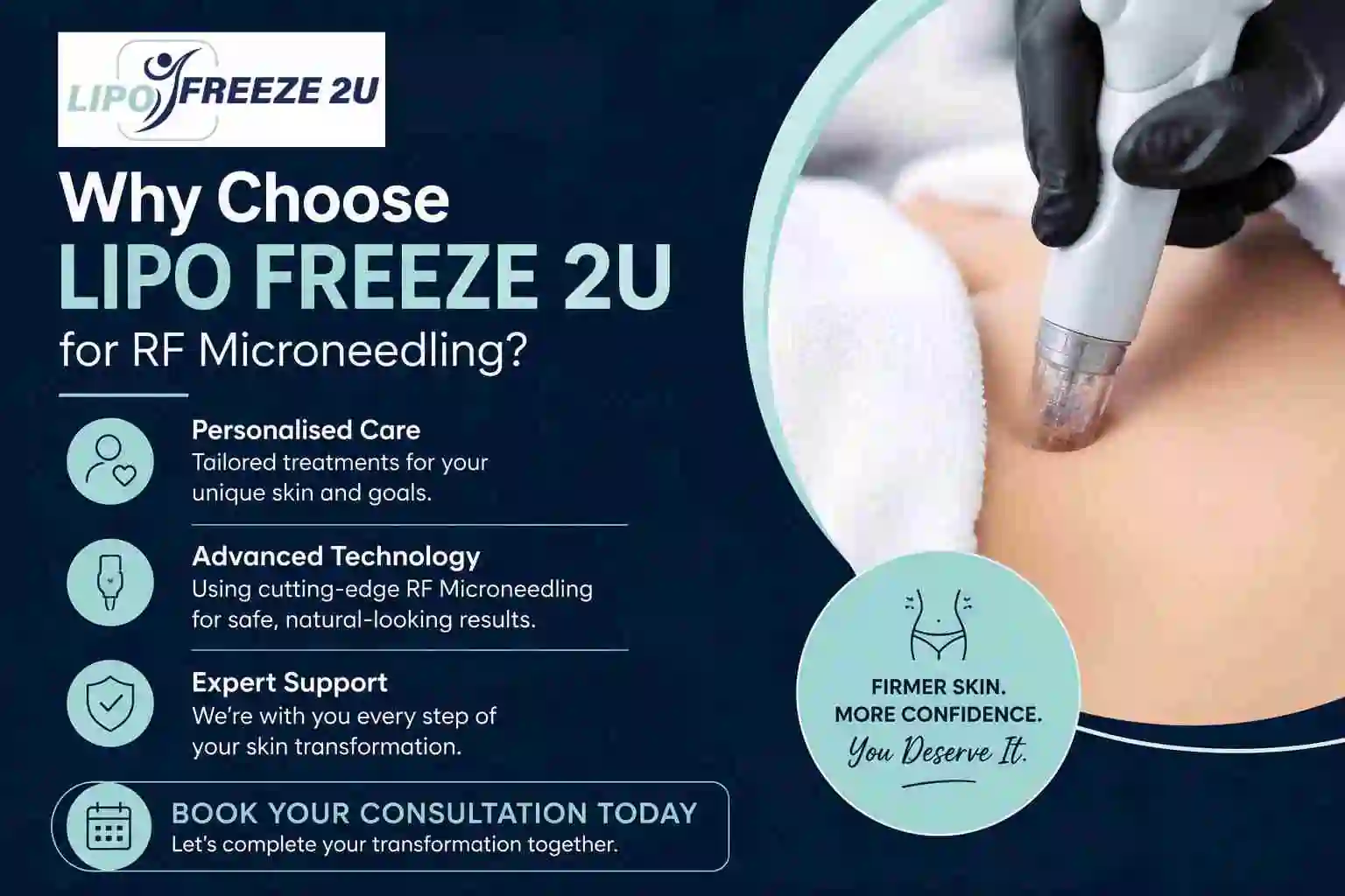 Why Choose LIPO FREEZE 2U for RF Microneedling Barking?